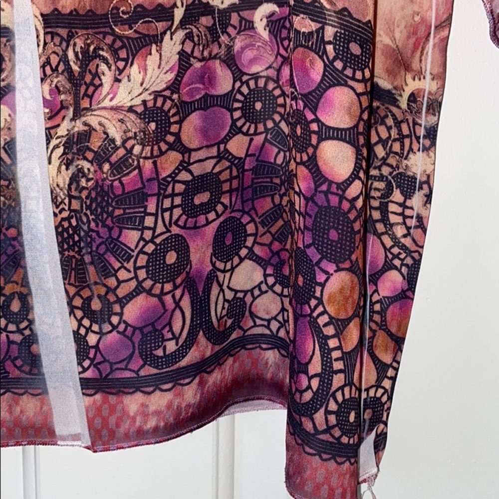 Lane Bryant Blouse - Semi Sheer W/Array Of Colors - image 3